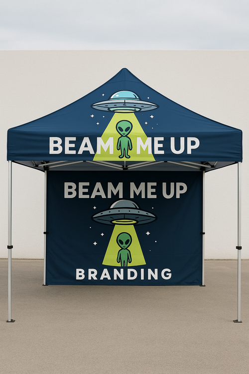 Galactic Launch Pop-Up Booth Branding Package